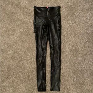 Spank Faux Leather Leggings